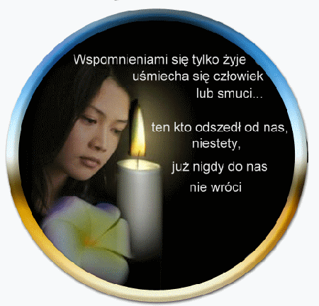 Etykieta z kobietą i palącą świeczką